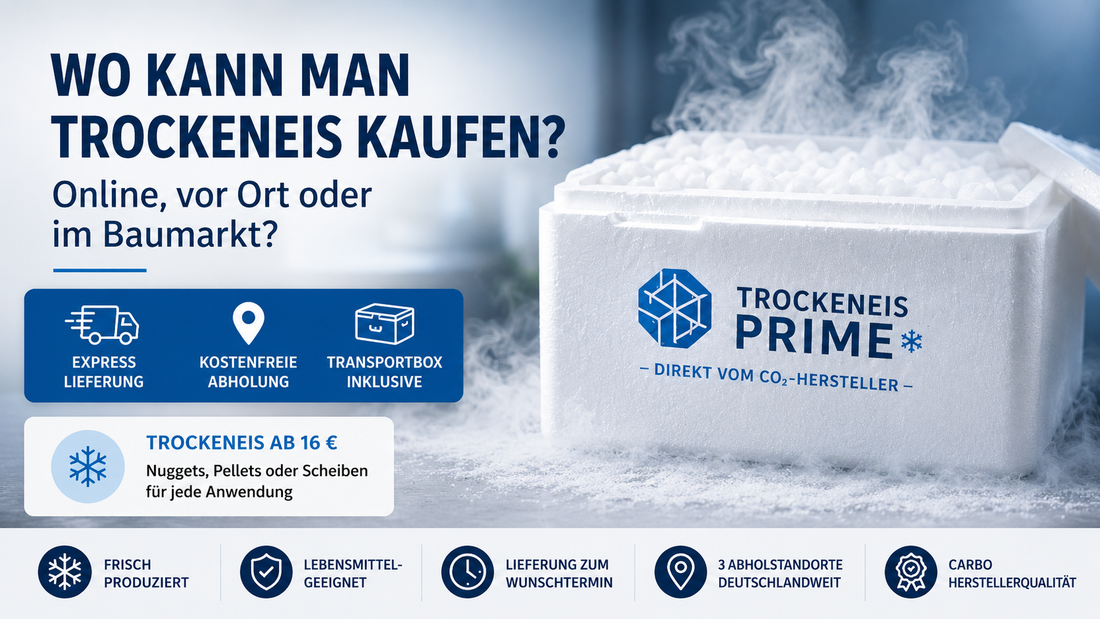 Wo kann man Trockeneis kaufen? Online, vor Ort oder im Baumarkt?