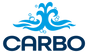 Logo mit dem Schriftzug CARBO unter einem stilisierten Springbrunnen