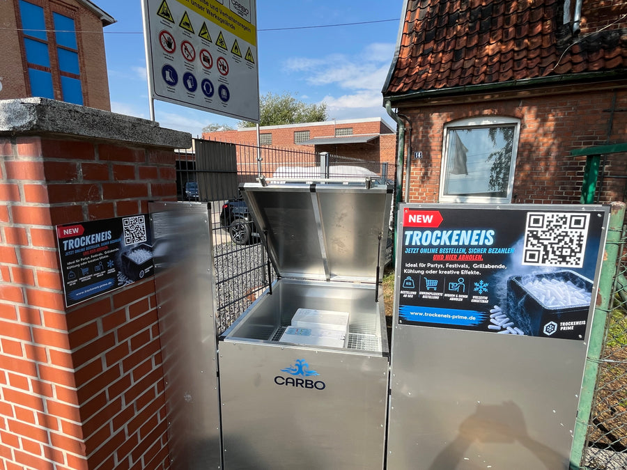 Trockeneis-Abholstation am Standort Laatzen