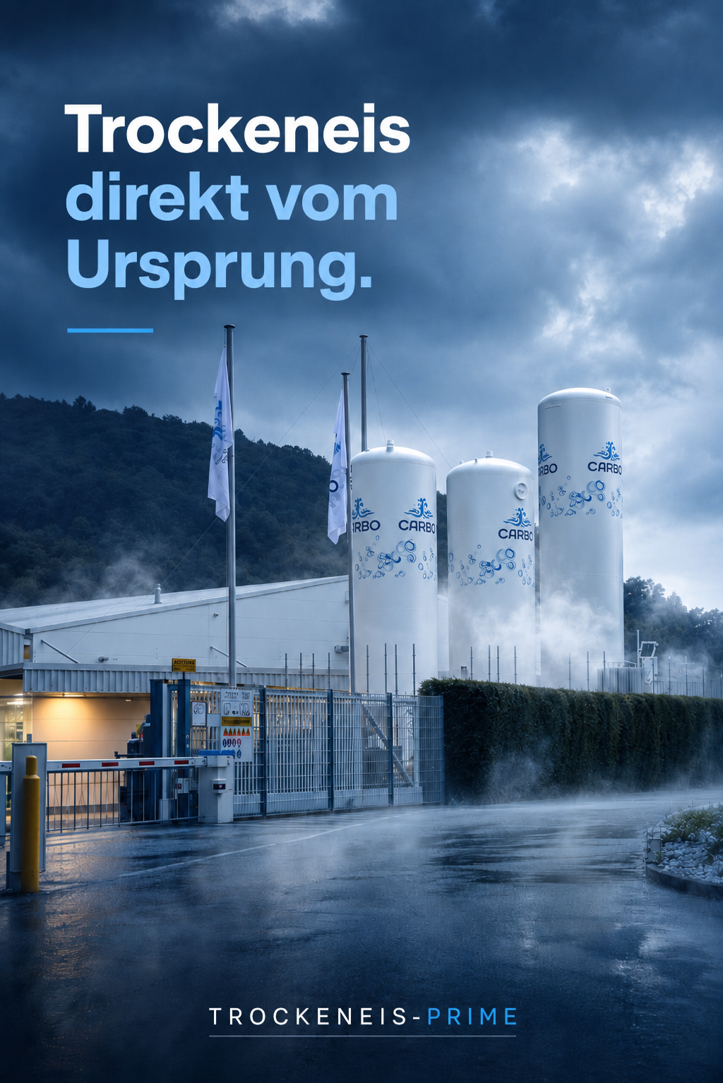 Frische Trockeneisproduktion bei CARBO