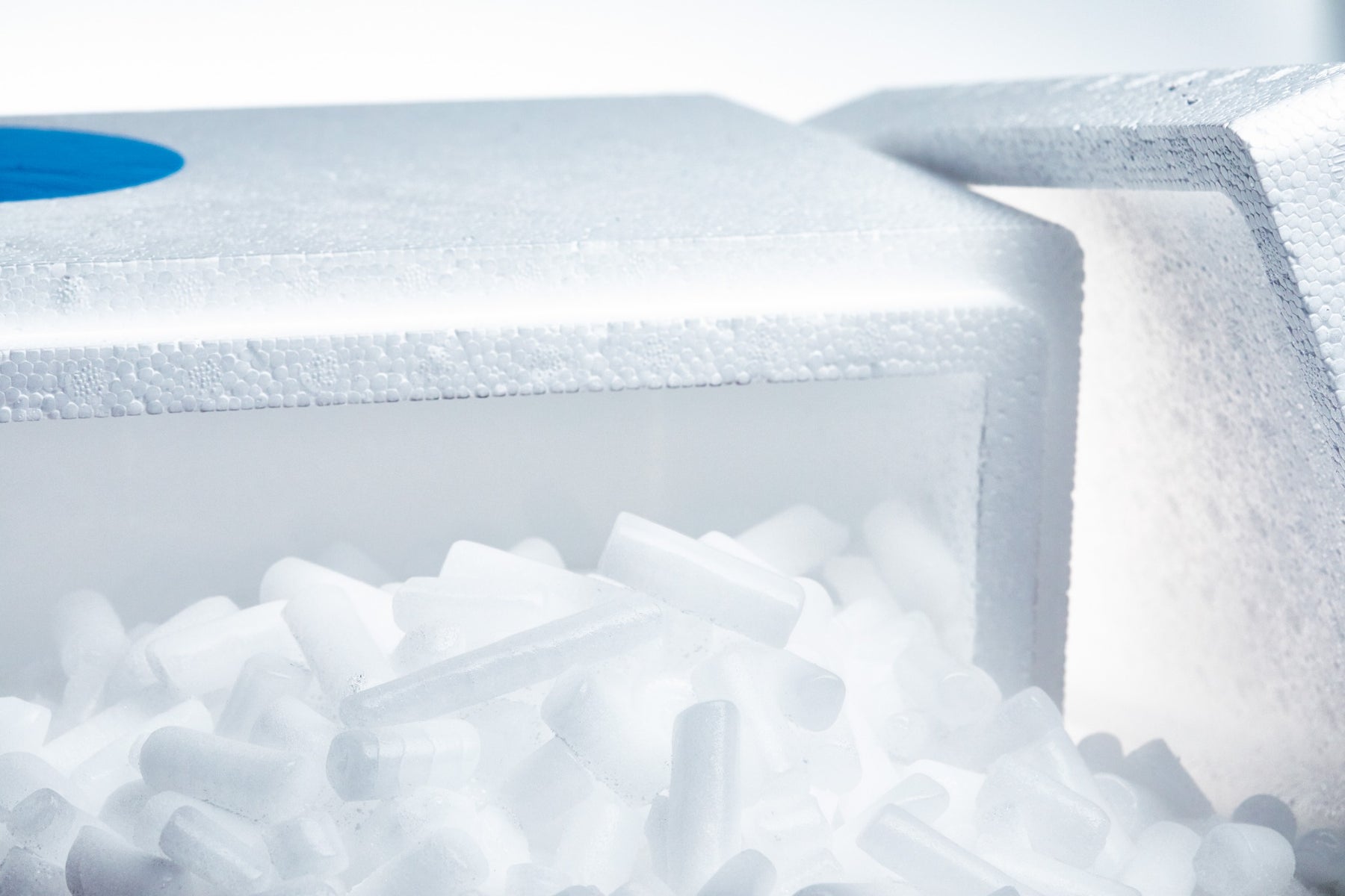 CARBO Trockeneis in einer Thermobox für Kühlung, Versand und Lagerung